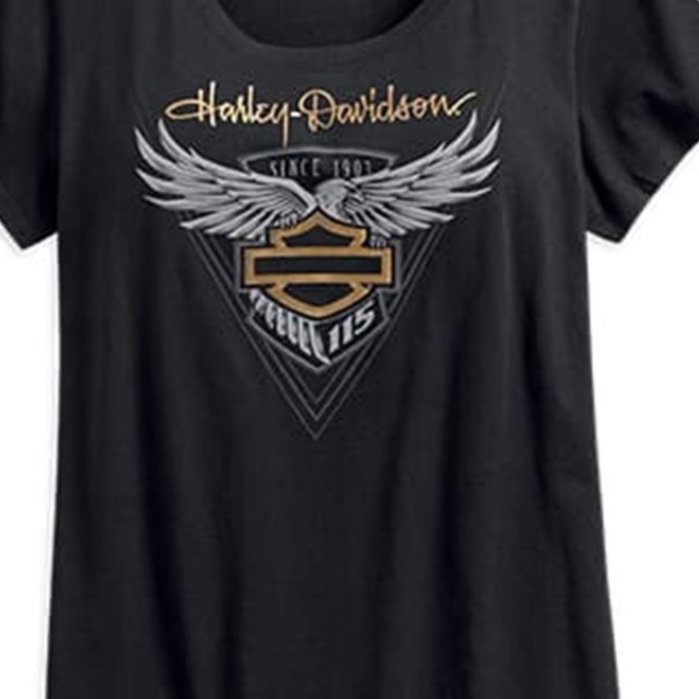 Harley davidson matallic TEE 115th